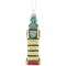 Northlight 5.5" Golden Big Ben Glittered Glass Christmas Hanging Ornament
